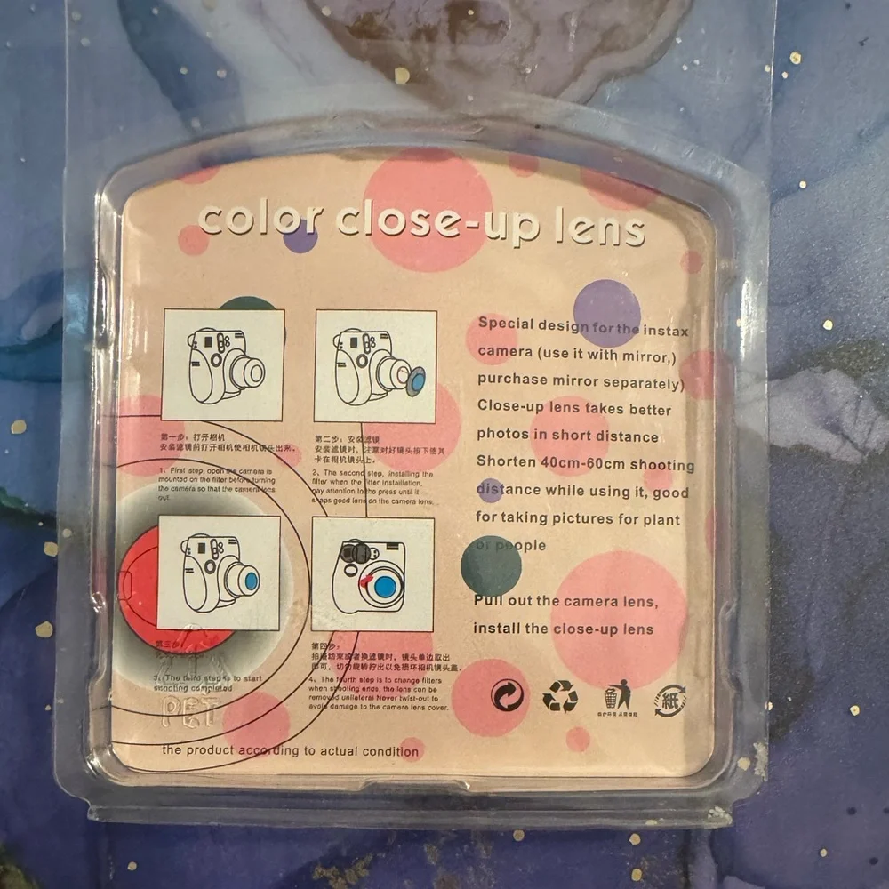 Color lenses set for Fuji Instax Mini 7/8/9s